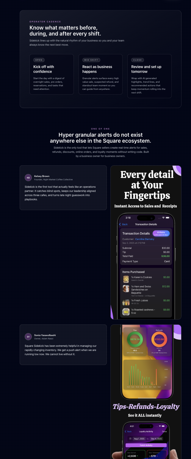 Sidekick mobile escalation thread view